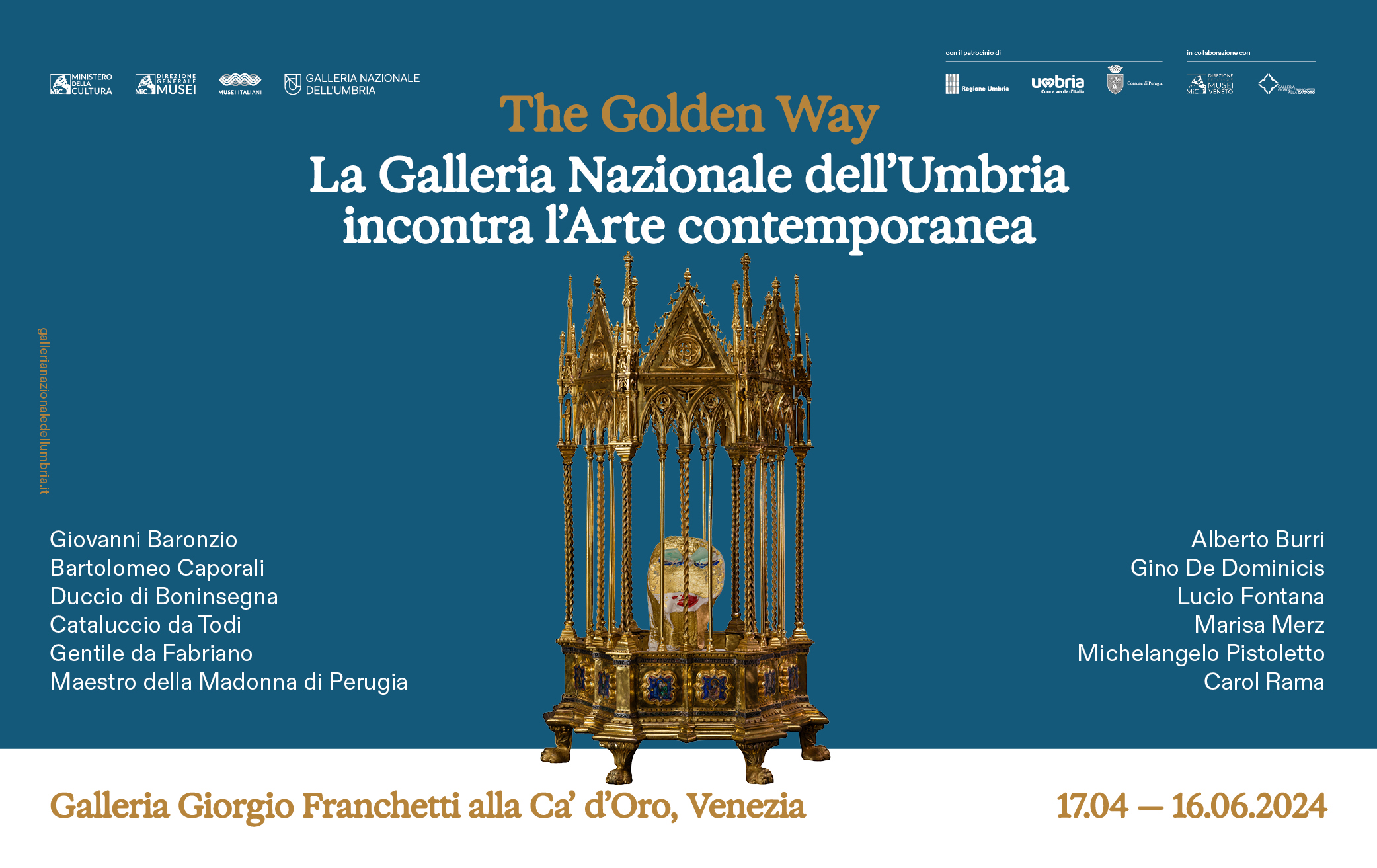 THE GOLDEN WAY | LA VIA DELL’ORO  I capolavori dorati della Galleria Nazionale dell’Umbria incontrano l’Arte Contemporanea alla Galleria Giorgio Franchetti alla Ca' d'Oro